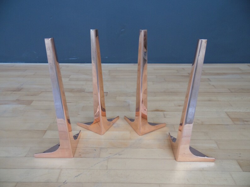 16 Wings Solid Copper Coffee Table Legs Height 12 Etsy