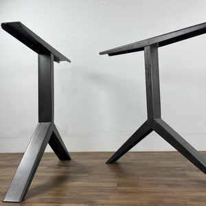 Steel Dining Table Legs | Modern CATAL Design, DIY Remodeling (28&quot; H x 28&quot; W)