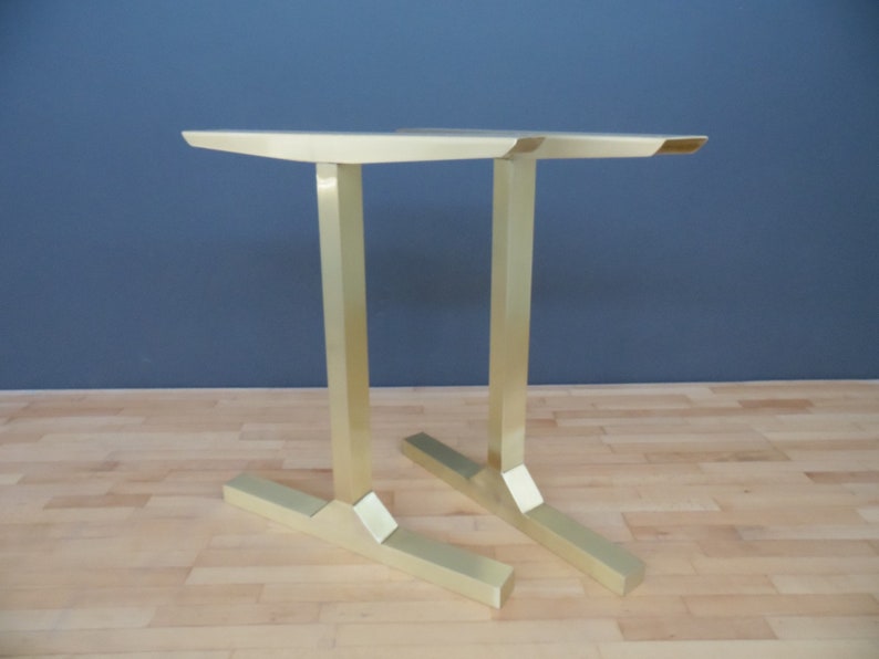 Modern Vintage Custom Brass Table Legs 28 BESIK Gold Etsy