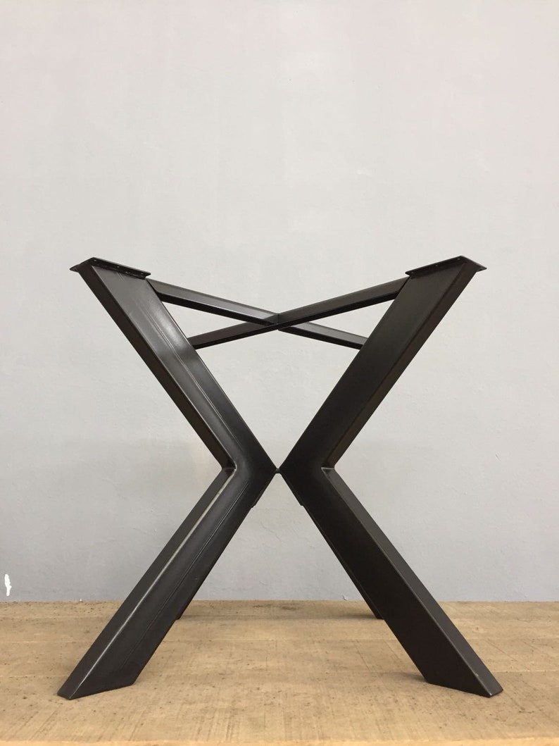 Metal Table Base Kitchen Table Base ''STURDY '' TUG Dining Table Legs For Round Heavy Table Tops Free Shipping Matte Black