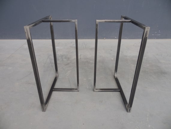 SSS Furniture Patas de metal para mesa, patas de escritorio de 28 pulgadas  de alto x 20 pulgadas de ancho, patas de mesa de comedor resistentes en