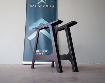 Steel A-Frame Table Legs – 28" Height, Modern Design (Set of 2)