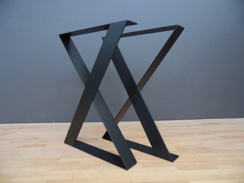 Metal Table Legs Counter Height Table Legs Iron Wide Flat Etsy