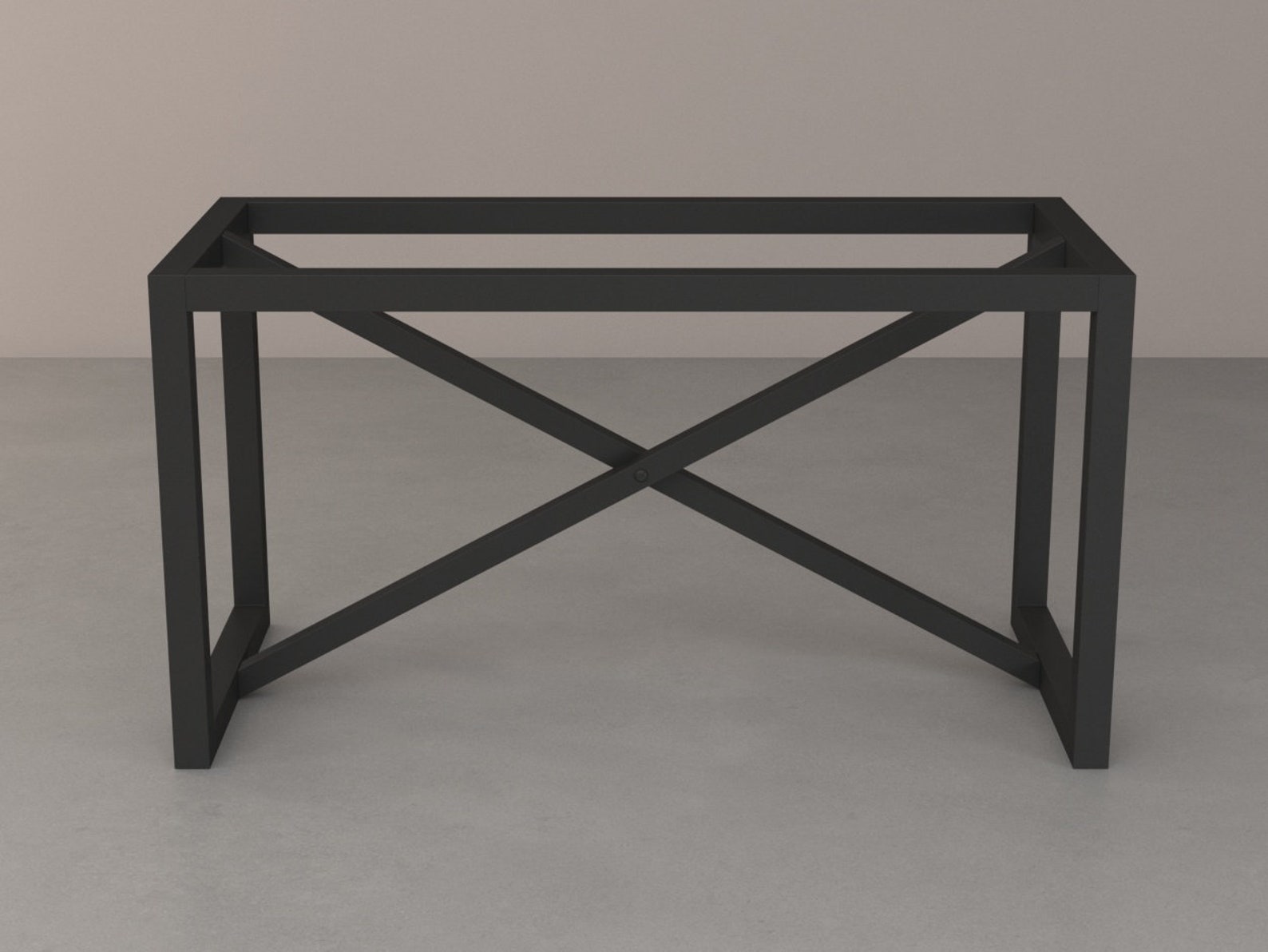 Metal Rustic Dining Table Base 28h X 24w X - Etsy