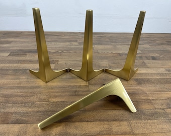 Brass Coffee Table Legs – 16”-20" Height | Customizable Wings Solid Brass Table Legs for Living Rooms Design by Balasagun