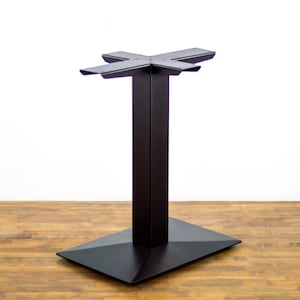 Heavy Duty Pedestal Table Base | 28" ZARF Post Base for Rectangular or Banquette Dining Tables | Custom Size by Balasagun
