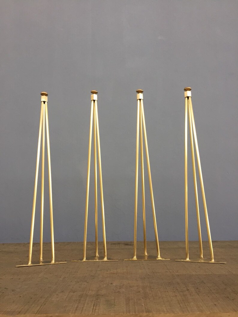 Brass Table Legs Hairpin Table Legs 40 3PINNUTS Etsy