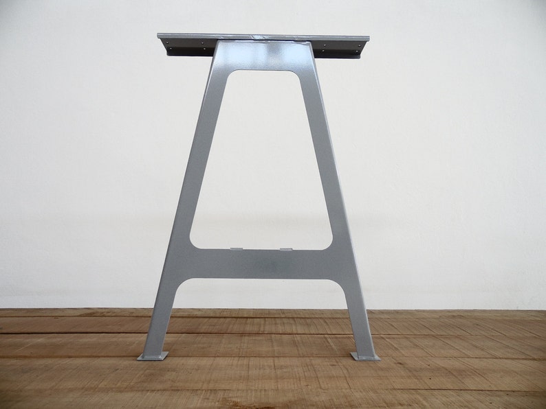 Flat Steel Bar Table Legs , Bar Height A-Frame Table Legs, Height 36" - 40" Set(2) Grey
