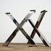 Steel Dining X Shaped Custom Table Legs,28 X-frame Stainless Steel Legs ...