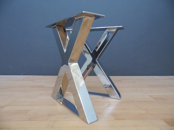 Steel X Shaped Bench Legs 16 X frame Stainless Table Legs Metal
