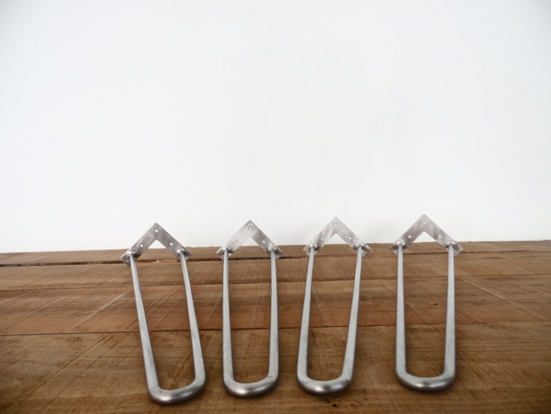 Metal Hairpin Table Legs Set 4 Stainless Steel Hairpin Legs Metal Dining Table Legs