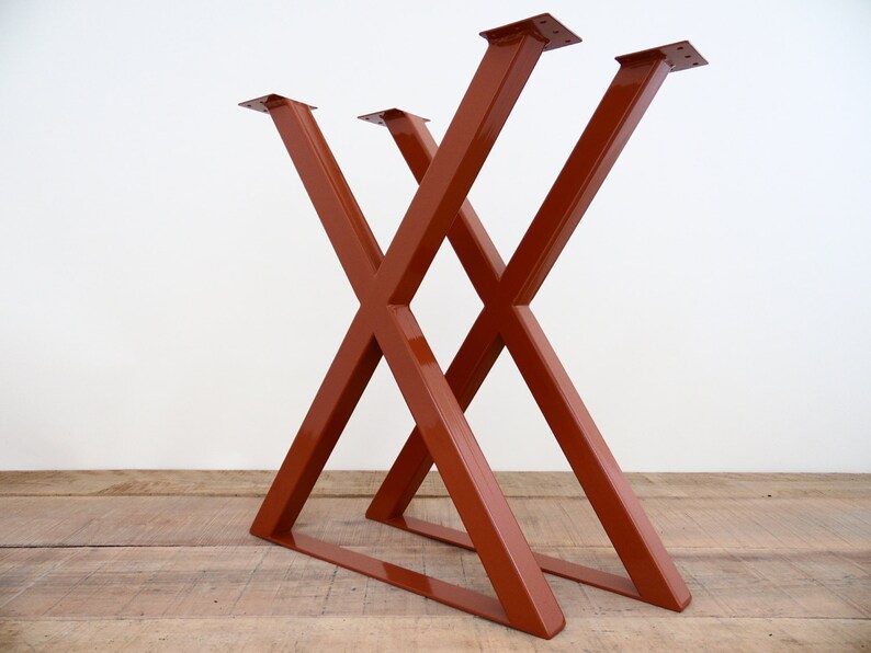 Metal Dining Table Legs 28 Xframe Table Legs Etsy