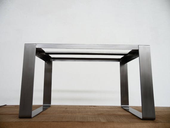 Stainless steel table base for granite deals