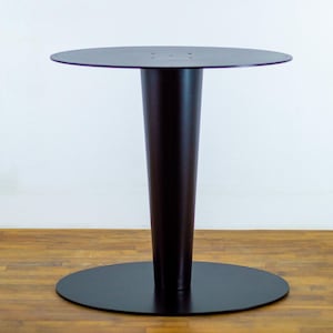 Steel Dining Table Base | 28" Oval Table Pedestal, Kitchen & Dining Table Base |TULIP| - Glass Table Guide | Designed  by Balasagun