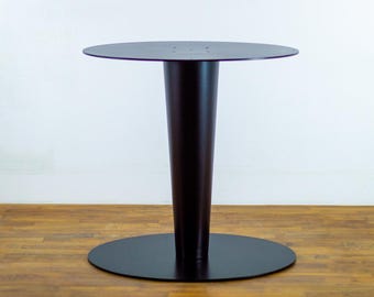 Steel Dining Table Base | 28&quot; Oval Table Pedestal, Kitchen & Dining Table Base |TULIP| - Glass Table Guide | Designed  by Balasagun