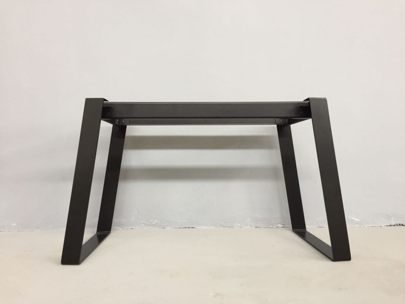 Metal Dining Table Legs Modern Angled Steel Table Base for Etsy