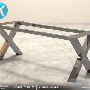 Metal Coffee Table Base | Modern Coffee Table Legs For Marble , Glass , Wood Table Tops Design by Balasagun | Ottoman | Daybed |