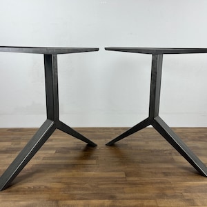 Metal Dining Table Legs | 28&quot; H x 24&quot; W CATAL Table Legs | Steel Modern Base | Height 26&quot;-30&quot; | Design By BALASAGUN