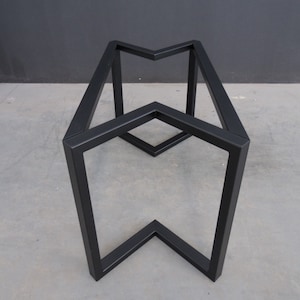 Base de mesa con soporte de acero: 71 cm de alto x 61 cm de ancho x 132 cm de largo / Estructura de mesa industrial personalizable para comedor, oficina o sala de conferencias / BALASAGUN