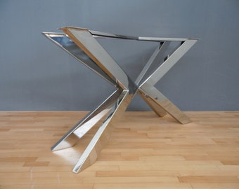 STAINLESS STEEL TUG  Metal Table Base For Wood Console Tables | Narrow Console Tables | Marble Sofa Tables