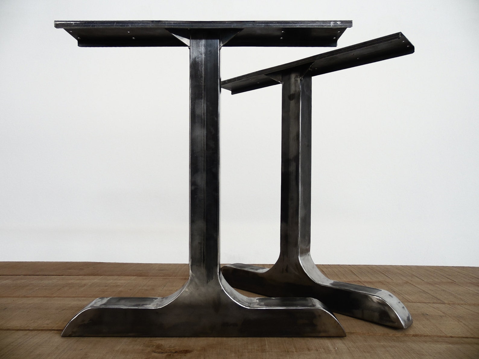 Iron Table Legs Steel Industrial Dining Table Legs , 28 Single Bar70