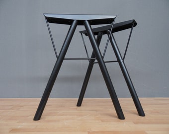 Steel Table Legs | Modern Desk Legs | 28" PiPe Table Legs Metal ( 20" Width Base) (Height 25”-30”)Set(2)