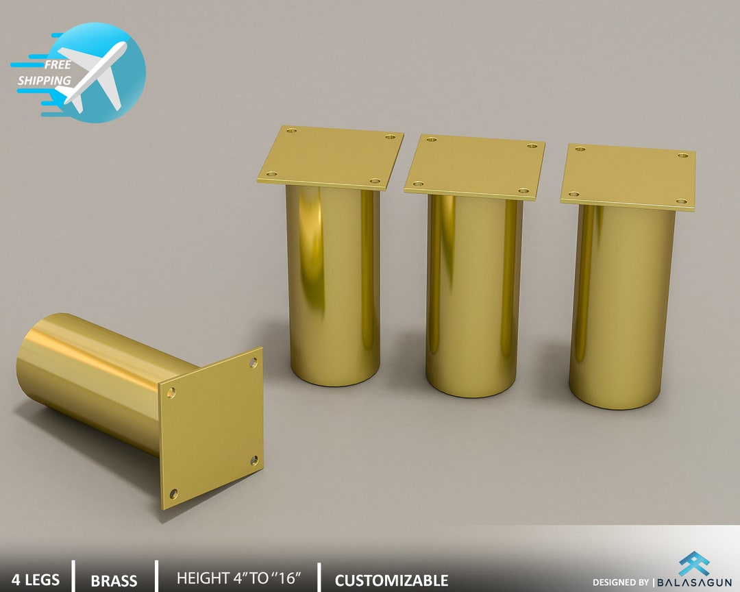 BRASS Sofa Legs Furniture Legs COFFEE Table Legs 10 ALTUN Table Legs, Height 4 10 Set4 Etsy