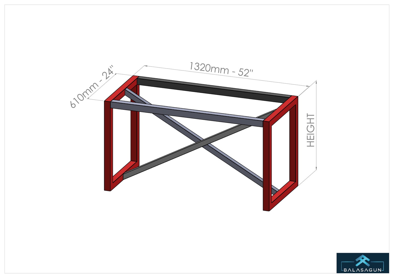 Metal Rustic Dining Table Base 28h X 24w X Etsy