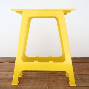 Flat Steel Bar Table Legs , Bar Height A-Frame Table Legs, Height 36" - 40" Set(2) Yellow