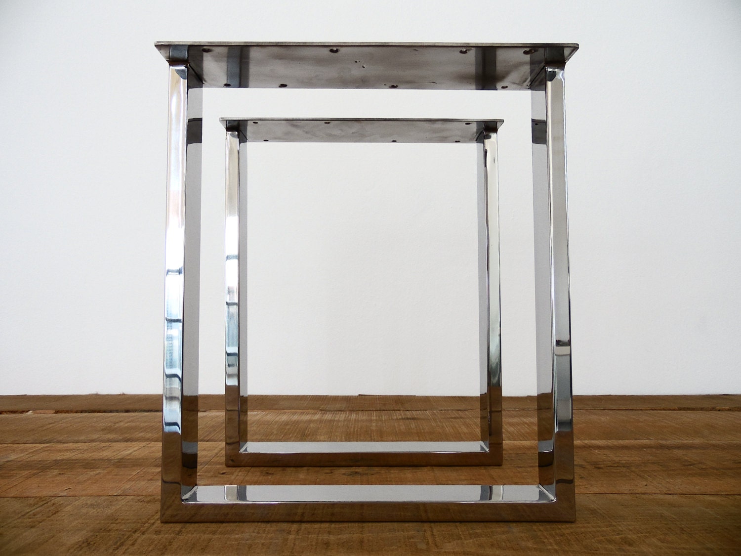 16 Frame Stainless Steel Wide Tube Table Legs Base Etsy