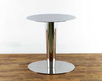 OVAL Pedestal Table Base | Stainless Steel  - 28" Oval  |TULIP | Pedestal for Dining, Kitchen Tables - Customizable & Handmade by BALASAGUN