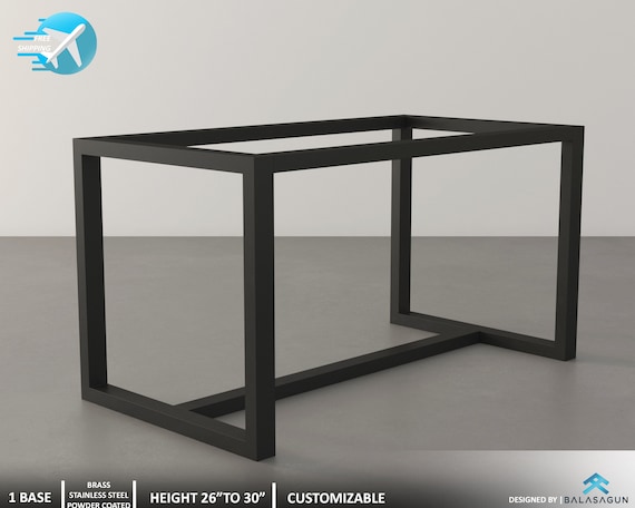 Metal Table Base Dining Table Legs 28 H X 28 W X 52 L Frame Steel Table Legs Etsy
