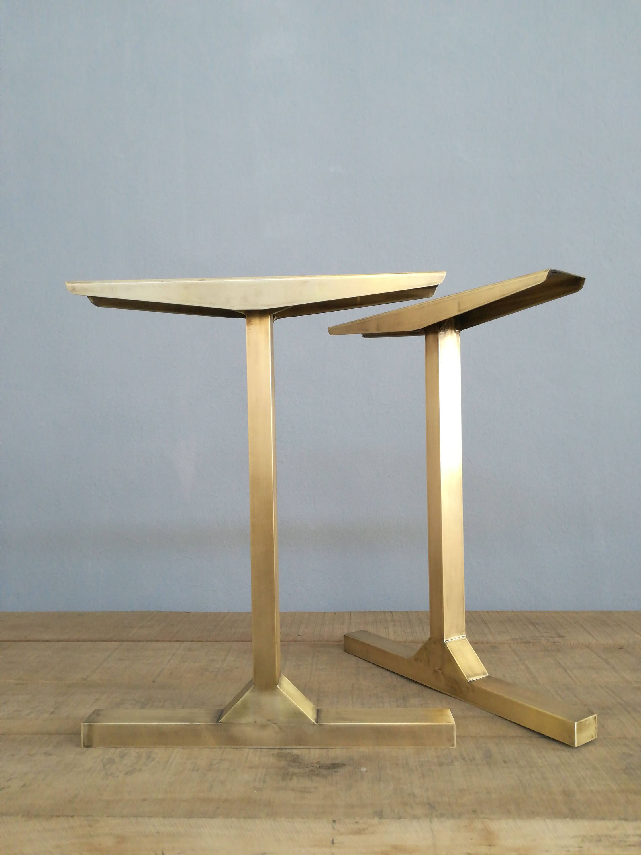 Antique Gold Table Legs Set 2 Brass 28 Table Legs Etsy