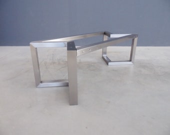 Coffee Table Base, 16 " H x 20” W x 48” L  Bracket Table Base, Height 14''-20''