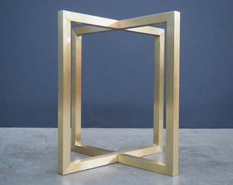 Base per tavolo rotondo ad altezza bancone, realizzata a mano in ottone, piedistallo rotondo, finitura spazzolata o lucida.