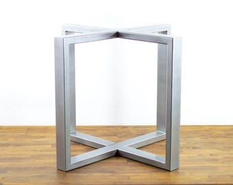 Round Dining Table Base | 28" Steel Table Base, 35" W | Kitchen Table Base by Balasagun