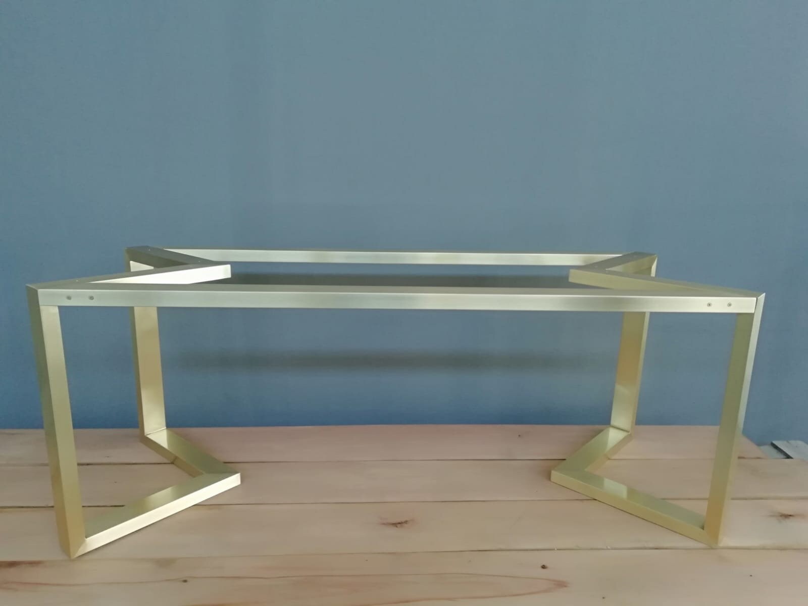 Metal Table Base 28 H X 28 W X 72 L Bracket Dining Etsy