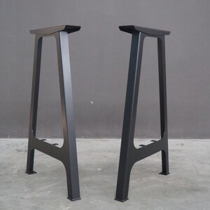 Flat Steel Bar Table Legs , Bar Height A-Frame Table Legs, Height 36" - 40" Set(2) image 9