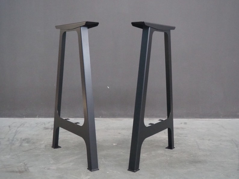Flat Steel Bar Table Legs , Bar Height A-Frame Table Legs, Height 36" - 40" Set(2) image 9