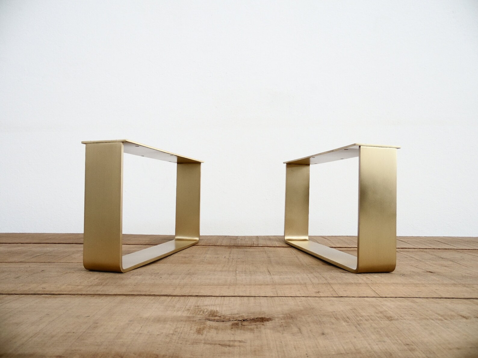 Brass Table Legs 15 H X 21 W Flat Brass Table Etsy