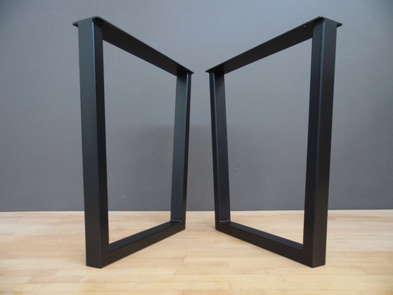 Steel Table Legs 28 Trapezoid Table Legs Height 2530set2 Etsy UK