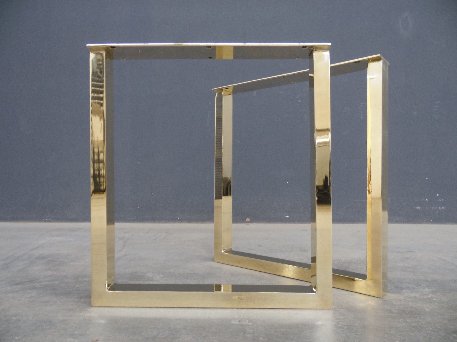 Brass Dining Table Legs 28 H X 24 W Frame Gold Table Legs Etsy UK