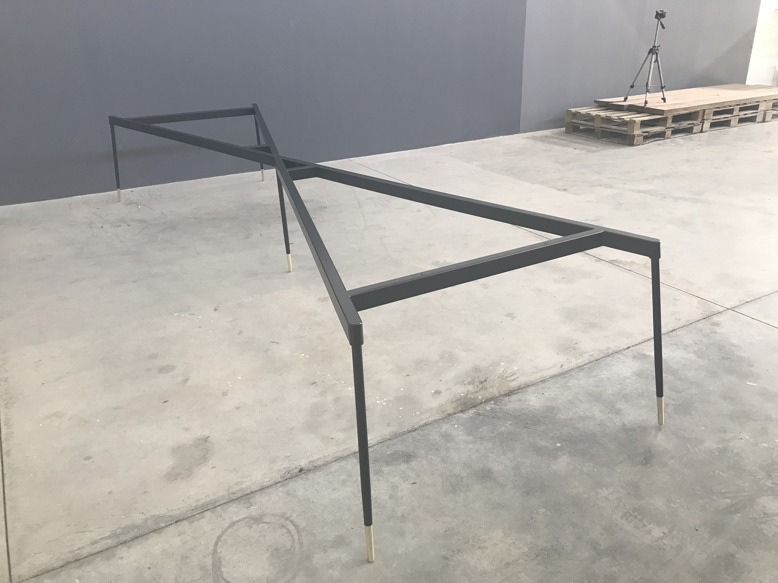 Modern Metal Dining Table Base 28h X 35 W X 112 L Etsy