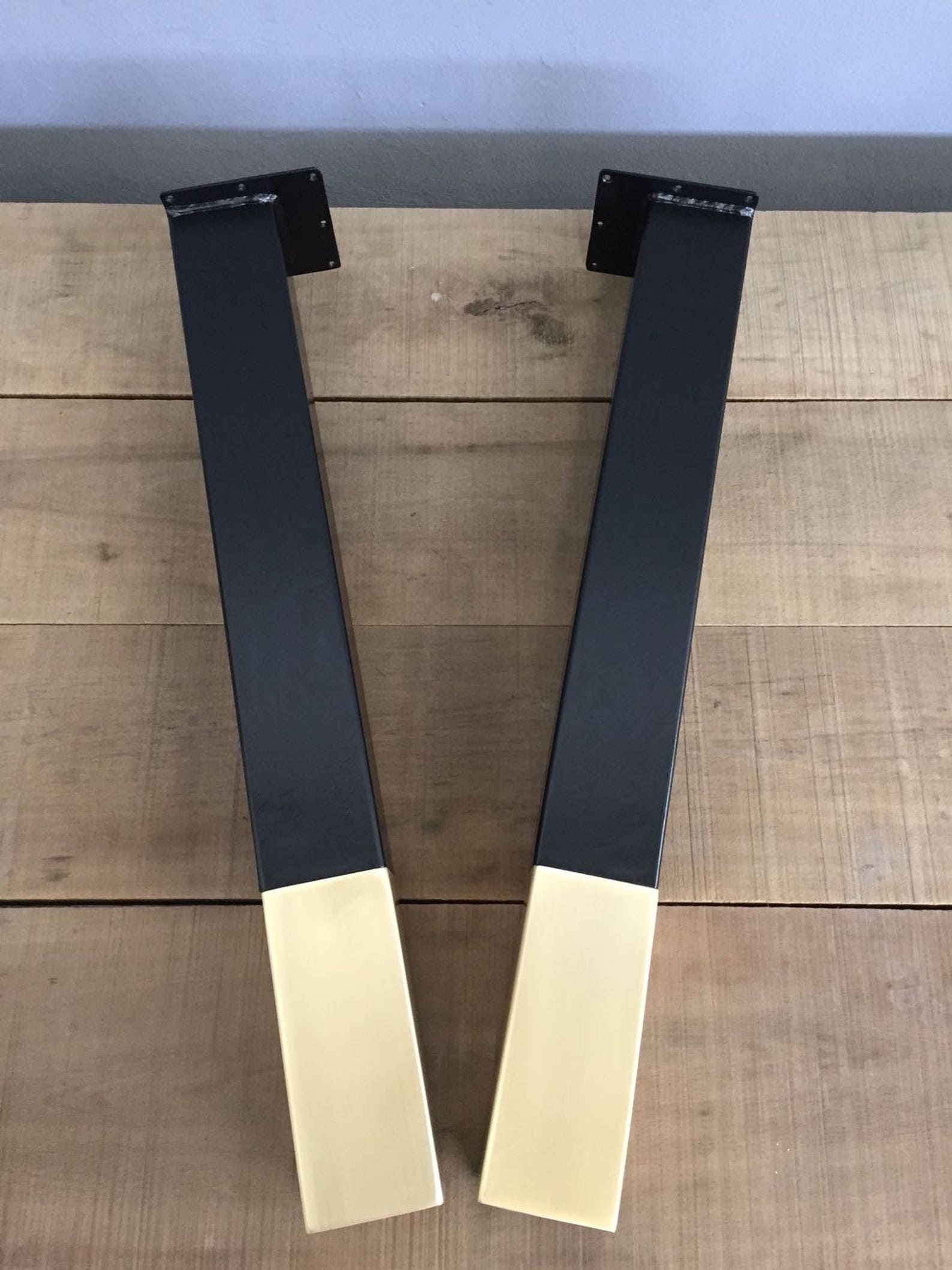 Counter Steelbrass Kitchen Island Legs modern Table Legs Set Etsy