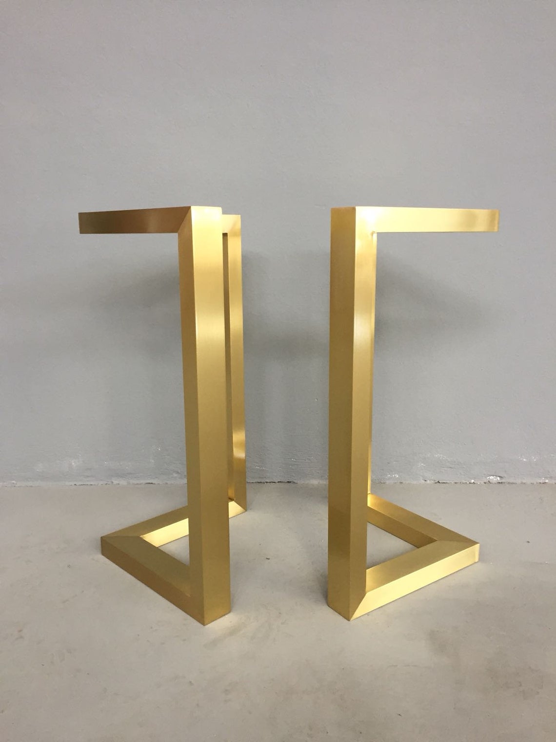 Schwerlast Tischbeine Aus Gusseisen - 45x90cm Gold Für DIY Möbel