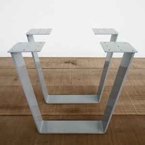 16&quot; Steel Bench Legs, Trapezoid Coffee Table Legs, Set(2)-Design By Balasagun