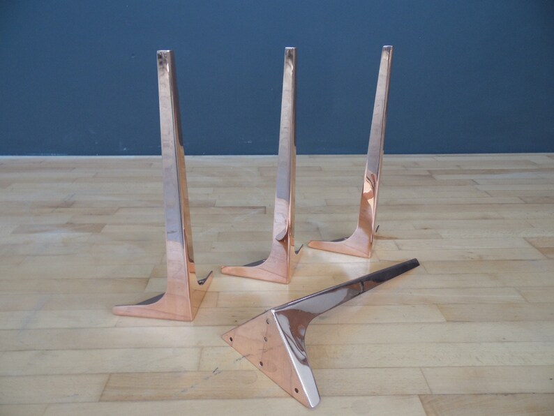 16 Wings Solid Copper Coffee Table Legs Height 12 Etsy