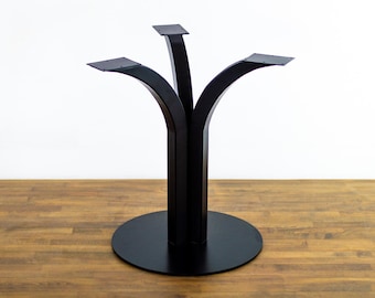 Modern Steel Table Pedestal Base , 28" Metal Table Pedestal, SIBIR By BALASAGUN