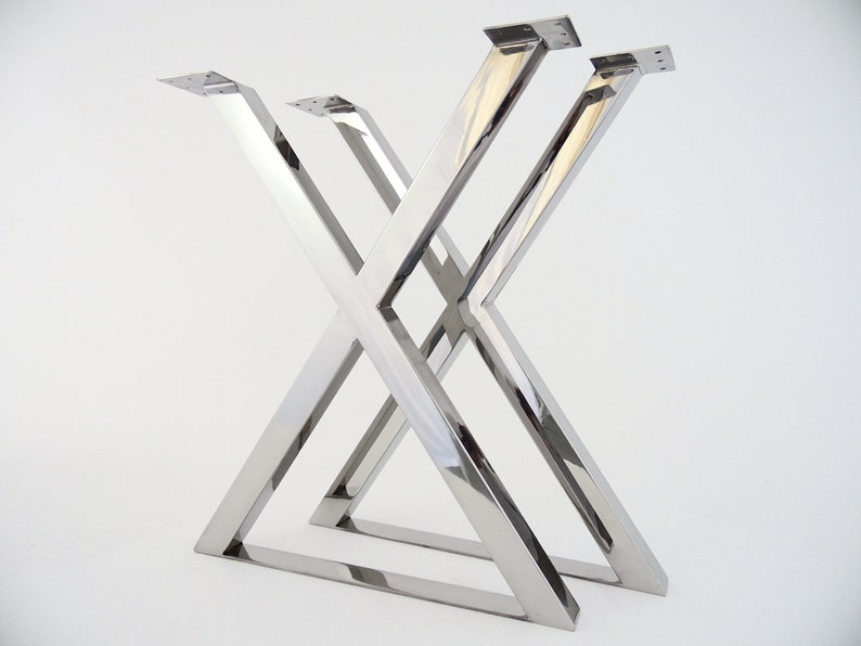 Modern Metal Dining Table Legs Stainless Steel 28 Etsy