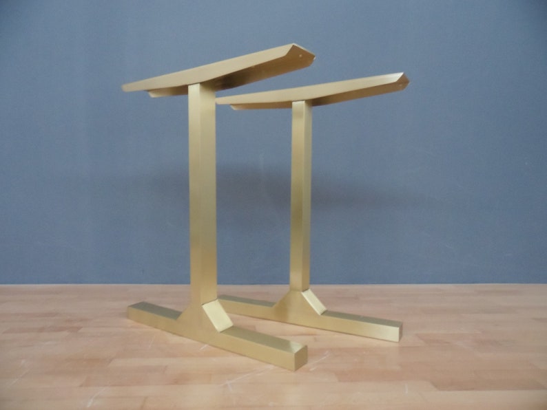 Modern Vintage Custom Brass Table Legs 28 BESIK Gold Etsy